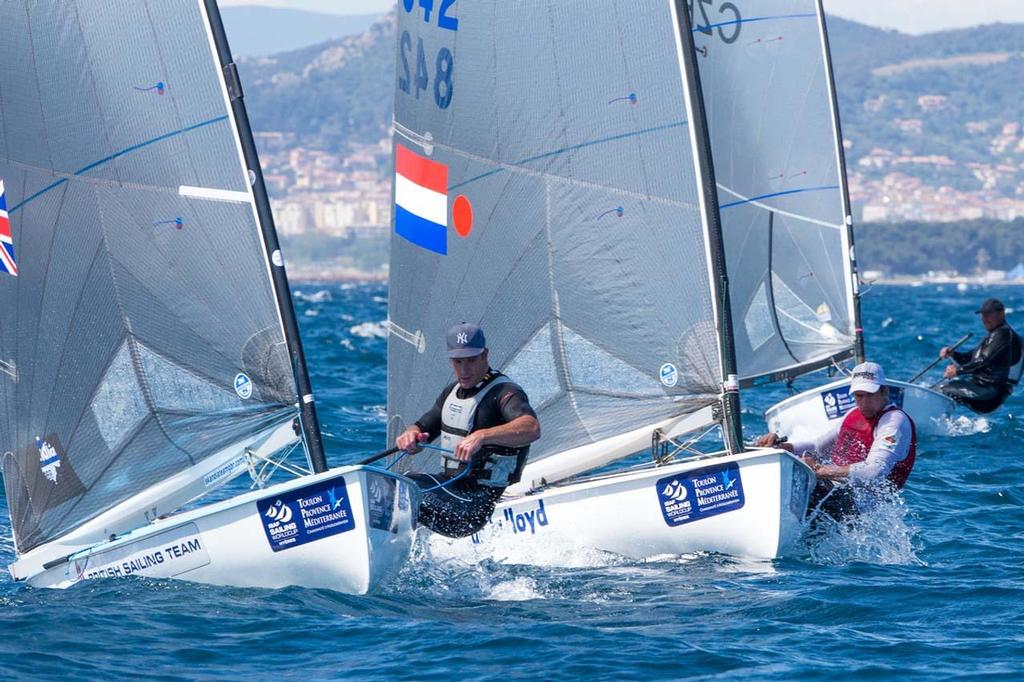 ISAF Sailing World Cup Hyeres 2013 - Finn, Pieter-Jan Postma (NED) © Thom Touw http://www.thomtouw.com